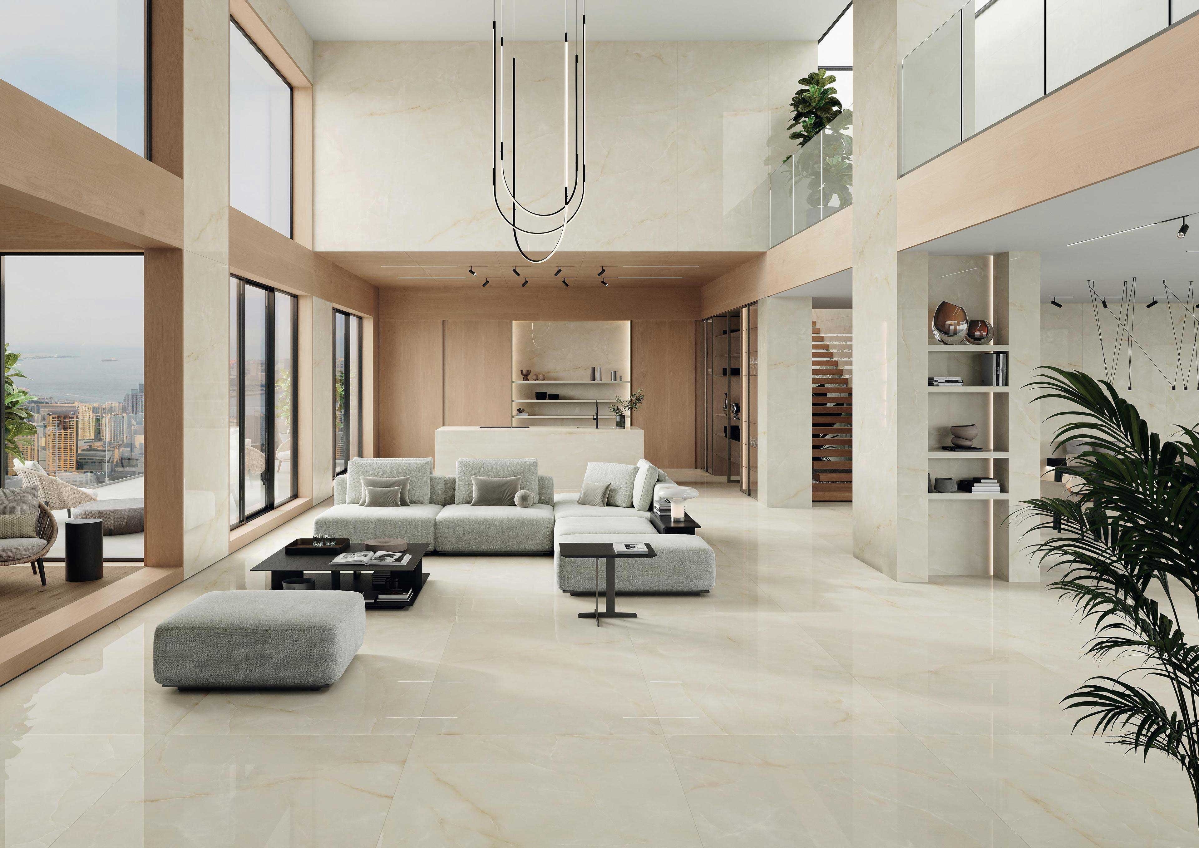 Premium ceramic and porcelain tile interior by Yana Ceramica