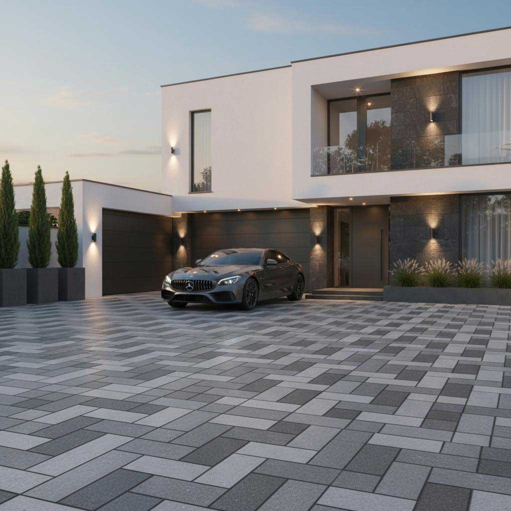 Parking tiles for driveways